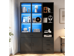 Vitrine coloris noir  <strong></strong> <strong></strong> - 120 cmx200 cm