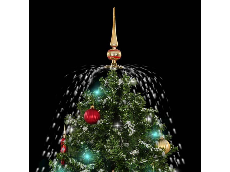  Sapin de noël - arbre de noël neigeux avec base de parapluie vert 170 cm  - Conforama E