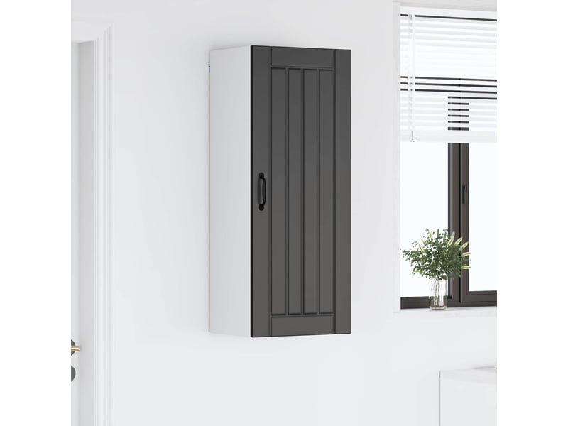  Meuble mural de cuisine, armoire de cuisine noir 40x31x100cm bois d'ingénierie shl2428  - Conforama D