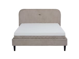 Lit 2 places 140x190 cm   TARTAN coloris GRIS
