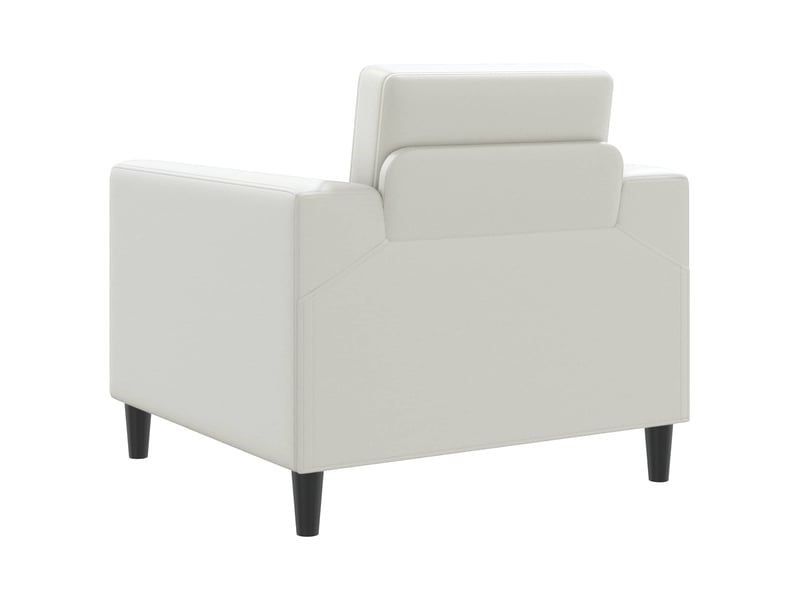  Vidaxl fauteuil blanc simili cuir  - Conforama E