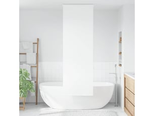 Store enrouleur de douche, store à rouleau avec cassette largeur du tissu 56 cm cf45137