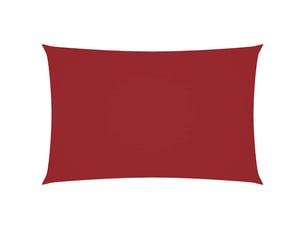 Voile de parasol - voile d'ombrage tissu oxford rectangulaire 2,5x5 m rouge