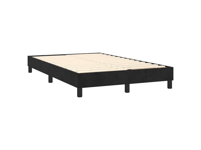  Lit double- lit adulte -  cadre de lit à lattes noir 120x200 cm velours  - Conforama C