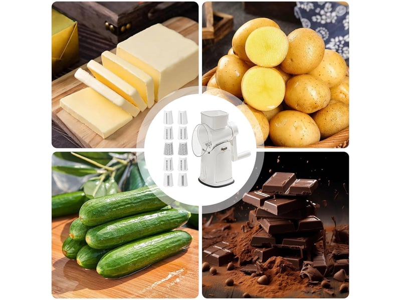 Hachoir à légumes,trancheuse de fruits et légumes pour cuisine hachoir manuel de cuisine pour carotte oignon fromage fruit - Conforama D