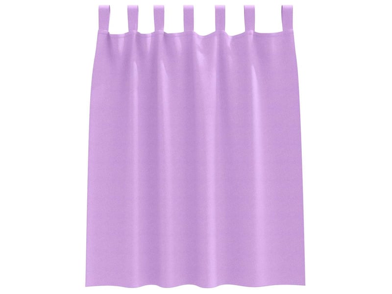  Lot de 2 rideaux occultants, rideaux black-out avec anneaux pourpre 140 x 140 cm cf44730  - Conforama D