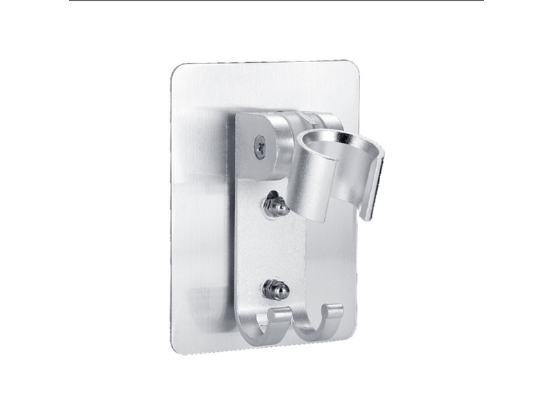  Adhésif fort douche support de la tête réglable douche porte-wand, douche à main tête support mural avec 2 crochets de suspension  - Conforama A