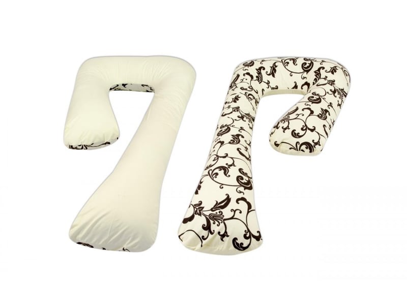  Coussin d'accouchement prepost natal dessin floral clair  crème 4200332.10 - Conforama A