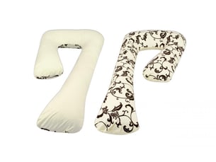 Coussin d'accouchement prepost natal dessin floral clair – crème