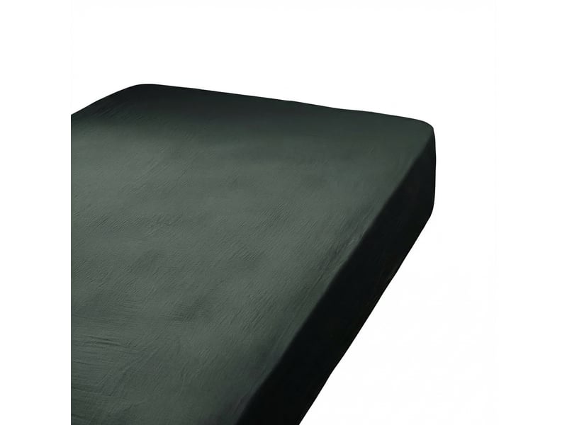  Drap housse 90x190+30 cm gaze de coton terra sapin PD24884 - Conforama A