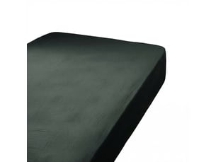 Drap housse 90x190+30 cm gaze de coton terra sapin