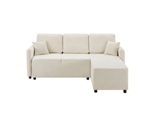 Canapé d'angle droit fixe <strong>SEYAKANY</strong> <strong></strong> 3 places Tissu