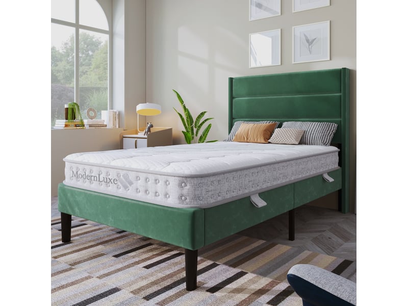 Matelas 7 zones à ressorts ensachés et mousse froide 90 x 190 cm h3 blanc - Conforama C