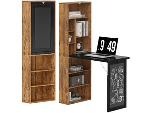 Meuble informatique enfant coloris marron