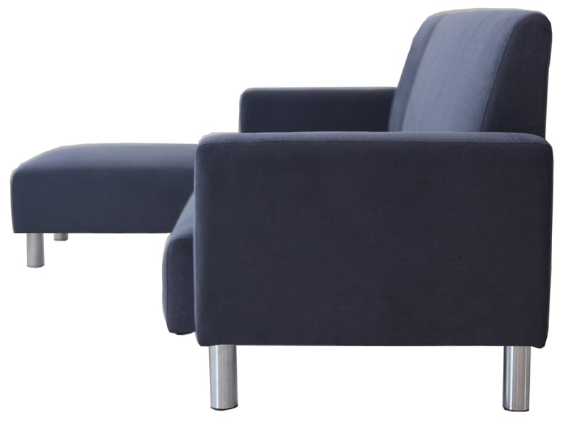 Canapé d'angle tissu réversible "rio" - 4 places - gris - Conforama E