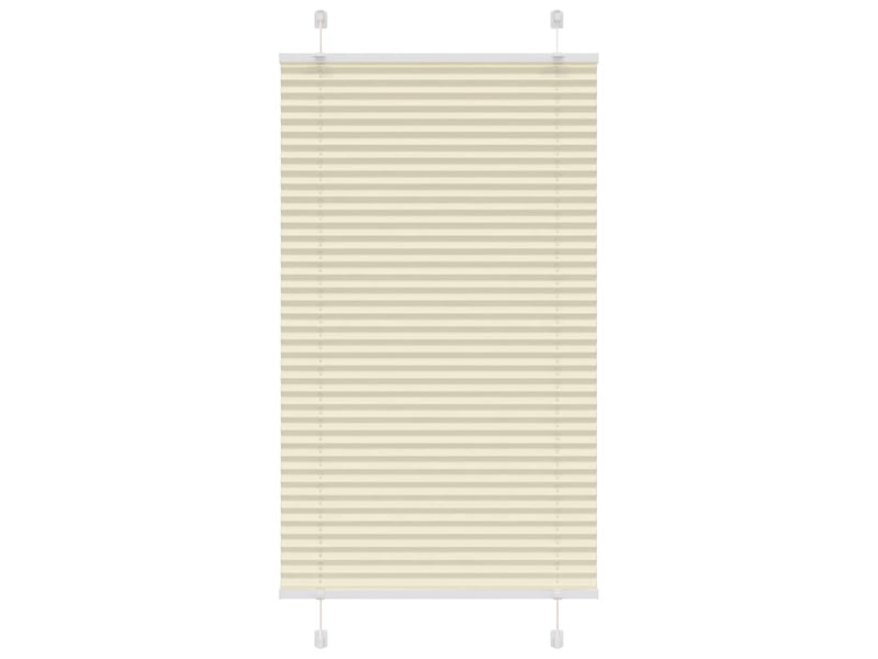 Store plissé, store de fenêtre crème 80x100 cm largeur du tissu 79,4 cm polyester cf46856 - Conforama B
