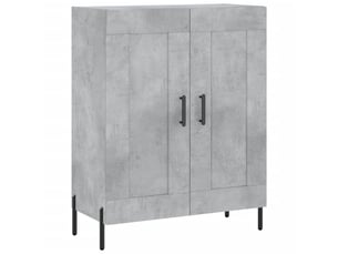 Buffet - bahut - meuble de rangement gris béton 69,5x34x90 cm bois d'ingénierie