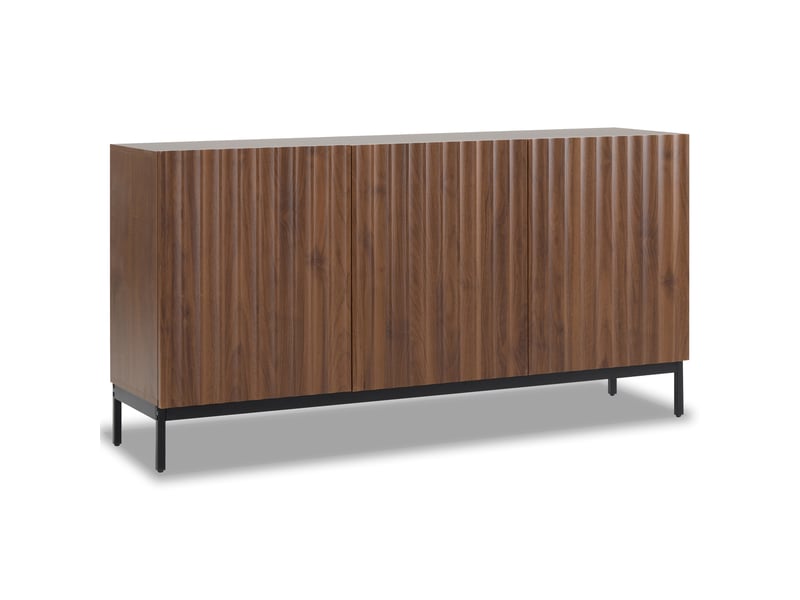  Buffet 3 portes avec ouverture push-to-open et anti-basculement 150x40x80 cm N635P23793739N - Conforama B