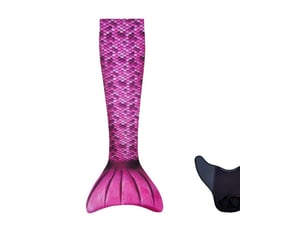 Queue de sirene avec monopalme aquaris rose m