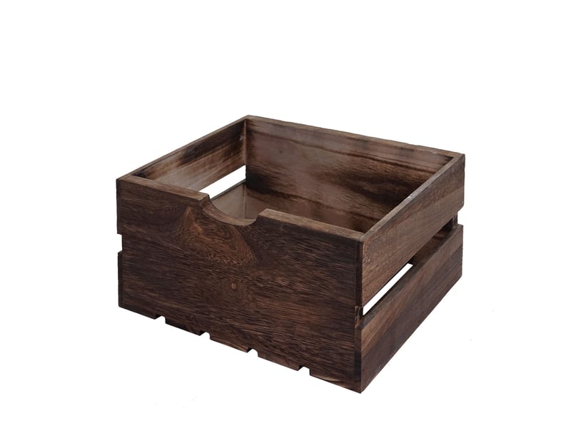  Commode hwc-c62, commode en bois, aspect miteux vintage 3 tiroirs 53x32x26cm - marron  - Conforama E