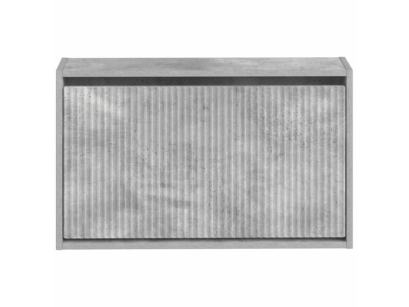  Meuble à chaussures mural, armoire à chaussures arnhem 71x17x43 cm gris béton  - Conforama D
