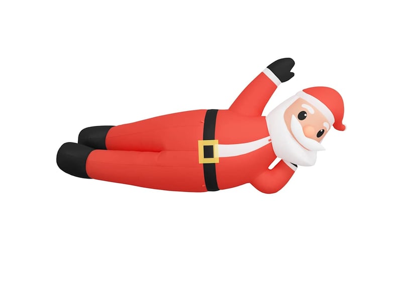 Père noël couché gonflable led 160 cm  - Conforama C