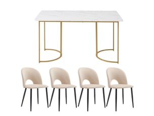 Ensemble table rectangulaire  4 chaise(s)  <strong></strong> <strong></strong> 