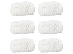 Couverture jetée de canapé 6 pcs blanc 270x240 cm 8.9 kg toison