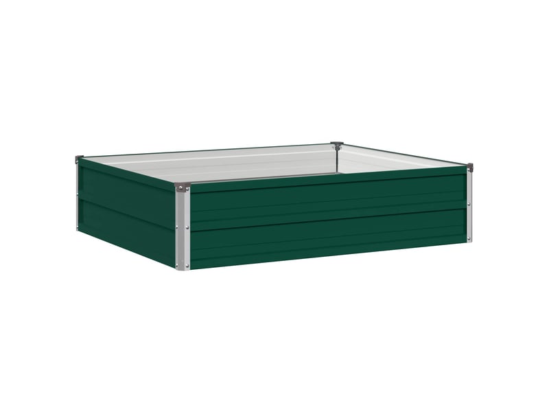 Jardinière - jardin surélevé vert 100 x 80 x 24 cm acier laminé à froid - Conforama A