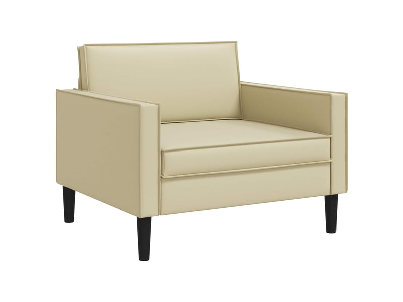Vidaxl fauteuil xl crème simili cuir - Conforama A