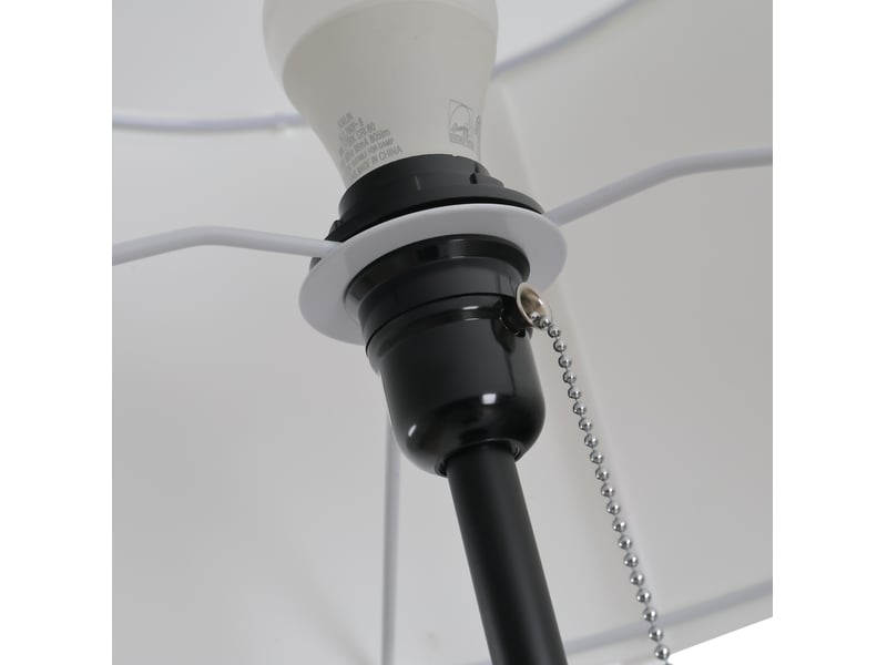  Lampadaire moderne noir et blanc acier et polyester, culot e27, câble 3 m  - Conforama D
