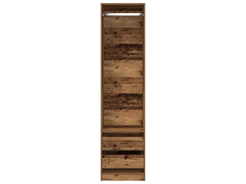  Garde-robe, armoire de rangement vieux bois 50x50x200 cm bois d'ingénierie shl53571  - Conforama D
