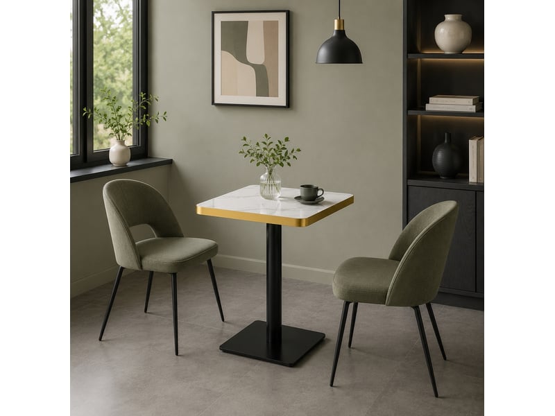 Table à manger carrée 60 x 60 cm pour 2 à 4 personnes evryae - Conforama B