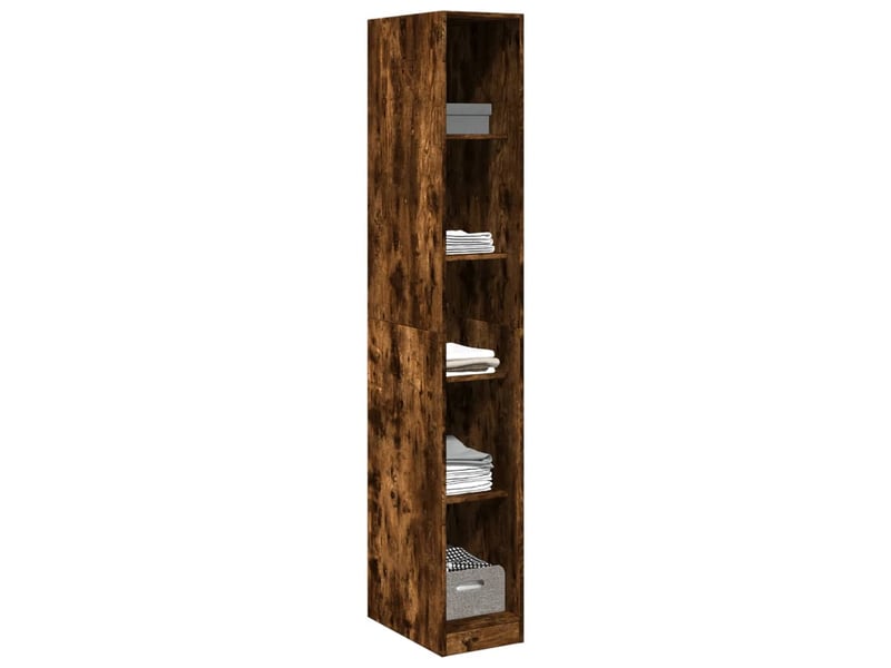  Garde-robe, armoire de rangement chêne fumé 30x50x200 cm bois d'ingénierie shl53436  - Conforama C