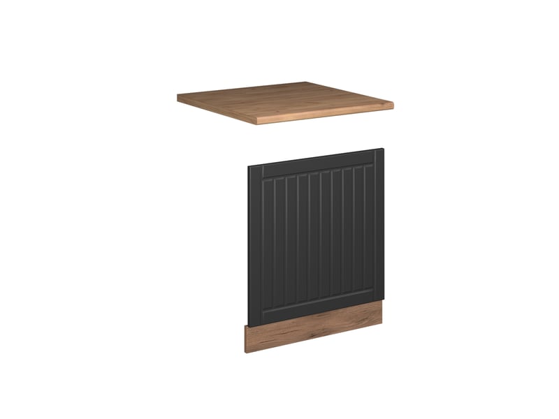  Vicco façade, gris foncéchêne de force doré, 60cm, pt chêne  - Conforama A
