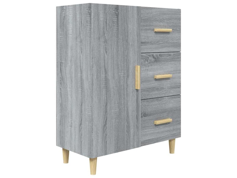  Buffet - bahut - meuble de rangement sonoma gris 69,5x34x90 cm bois d'ingénierie  - Conforama A