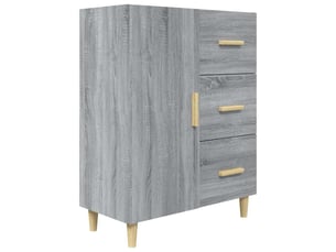 Buffet - bahut - meuble de rangement sonoma gris 69,5x34x90 cm bois d'ingénierie