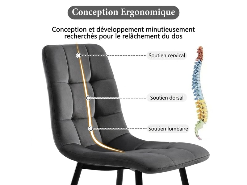  Ensemble table à manger hexagonale et 4 chaises, effet marbre et pieds dorés  - Conforama D