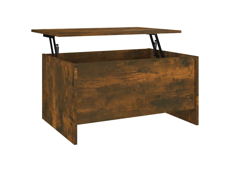  Table basse - table de salon - table à thé chêne fumé 80x55,5x41,5 cm bois d'ingénierie  - Conforama A