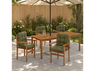Lot de 4 coussins de chaise à dossier haut vianen cf59352