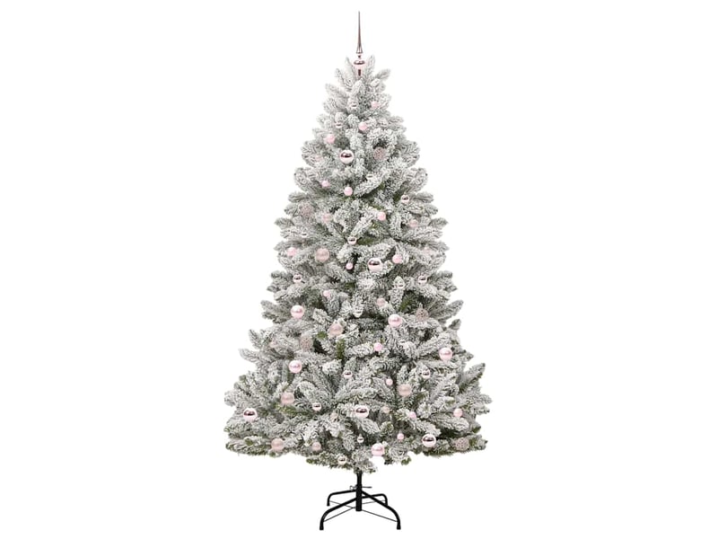  Sapin de noël - arbre de noël artificiel 210 cm 300 led blanc chaud  - Conforama D