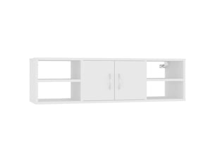 Étagère murale, étagère suspendue blanc 102x30x29 cm bois d'ingénierie cf42029