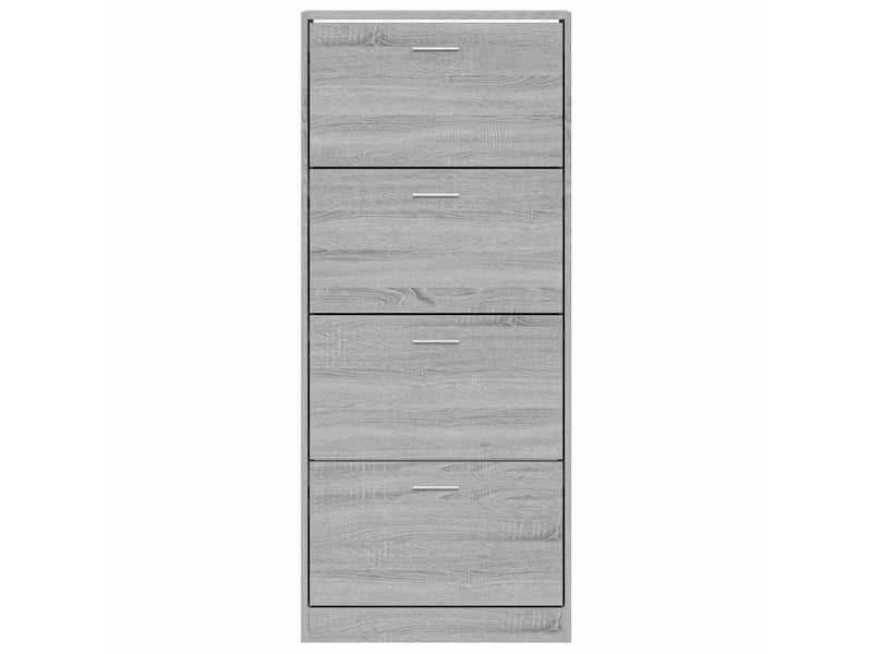  Meuble à chaussure, armoire à chaussures sonoma gris 63x24x147 cm bois d'ingénierie  - Conforama D