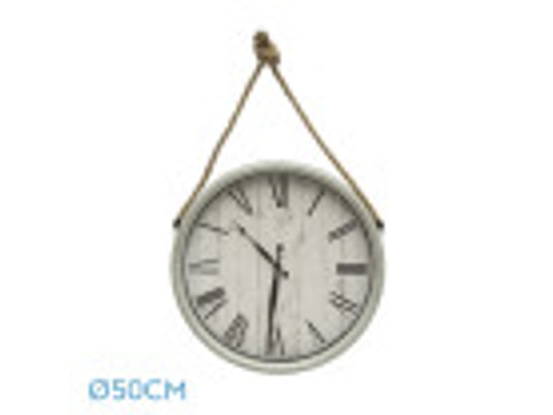 Horloge murale fabrilamp zaman ø 50 cm blanc 192510001 - Conforama B
