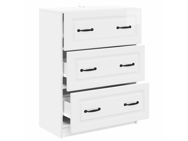  Armoire de rangement bureau, armoire à tiroirs 66 x 34,5 x 87 cm bois d'ingénierie shl44  - Conforama E