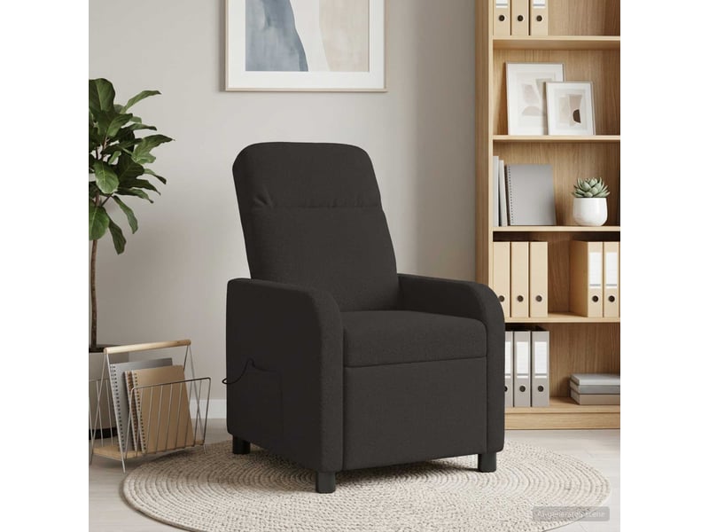  Vidaxl fauteuil de massage inclinable noir bouclé  - Conforama B