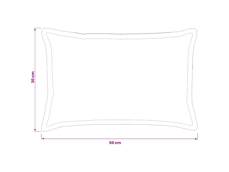  Lot de 6 housses de coussin houten gris foncé 30 x 50 cm cf49824  - Conforama E