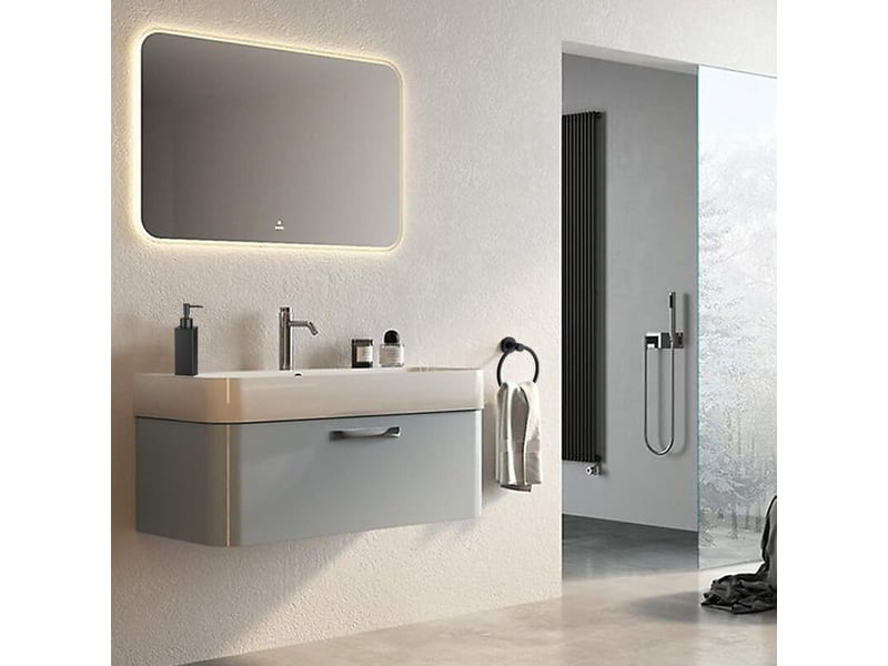  Enowelir anneau porte serviette mural en acier inoxydable 304 pour salle de bain noir  - Conforama C