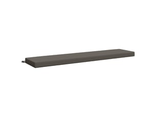Coussin de banc, coussin d'assise, coussin de canapé soest 100 % polyester gris 170 x 40 x 8 cm cf53290
