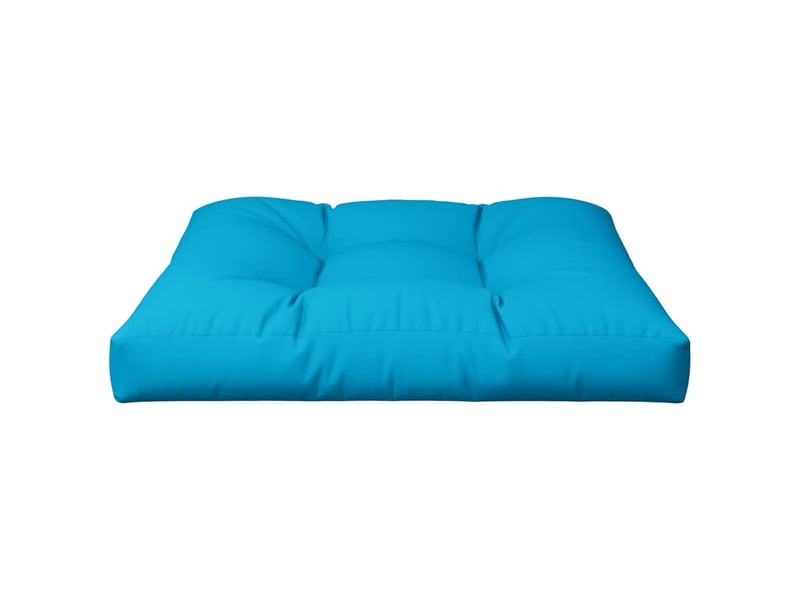  Coussin de palette, coussin de chaise, coussin de canapé bleu 70x70x12 cm tissu cf55301  - Conforama D